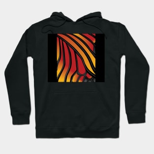 Butterfly Wing Collection - Yellow, Red, Grey and Black Hoodie